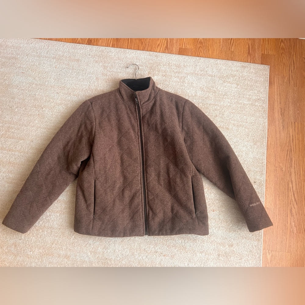 Woolrich Wool Brown Quilted Sleeve